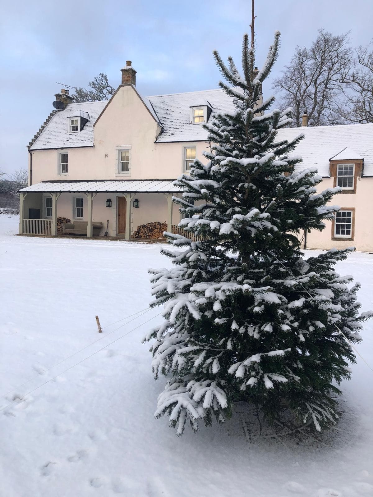 The house in the snow
